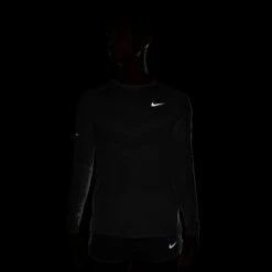Nike Men's Stride Dri-FIT ADV Long-Sleeve Running Top (100 - White/Reflective Silver) -Shoes Fashion Store AURORA HV2702 100 PHSYM200 2000