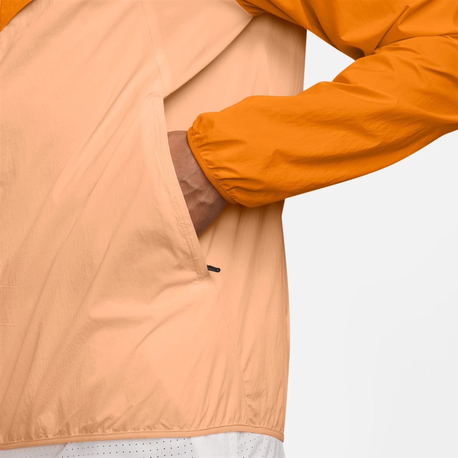 Nike Men's Stride Repel UV Running Jacket (873 - Bright Ceramic/Reflective Silver) 3 Nike Men's Stride Repel UV Running Jacket (873 - Bright Ceramic/Reflective Silver) - Image 3