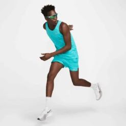 Nike Men's Stride Dri-FIT ADV Running Tank Top (345 - Dusty Cactus/Reflective Silver) -Shoes Fashion Store AURORA HV5210 345 PHSYM004 2000