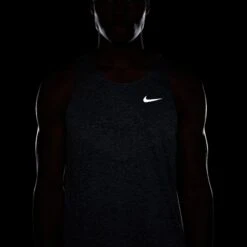 Nike Men's Stride Dri-FIT ADV Running Tank Top (437 - Thunder Blue/Heather/Reflective Silver) -Shoes Fashion Store AURORA HV5210 437 PHSYM005 2000