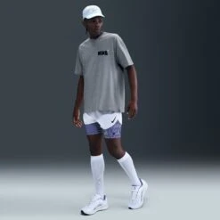 Nike Men's Running T-Shirt (063 - Dk Grey Heather) -Shoes Fashion Store AURORA IH4579 063 PHSFMG01 2000