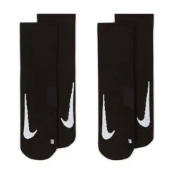 Nike Unisex Multiplier Running Ankle Socks (2 Pair) (010 - Black/White) 7 Nike Unisex Multiplier Running Ankle Socks (2 Pair) (010 - Black/White) -Shoes Fashion Store AURORA SX7556 010 PHCYD001 2000