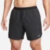 Nike Men's DRI-FIT Stride 7" Shorts (010 - Black/Black/Reflective Silver)