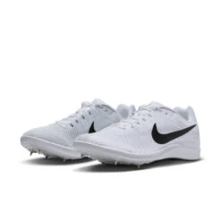 Nike Unisex Zoom Rival Distance (100 - White/Black/Metallic Silver) -Shoes Fashion Store C0D35D91 7809 4828 838A 3A2DCF7A40DB