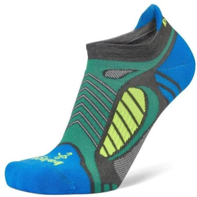 Balega UltraLight No Show Running Socks (Light Grey/Bright Turquoise) 1 Balega UltraLight No Show Running Socks (Light Grey/Bright Turquoise)