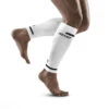 CEP Men's Run 4.0 Compression Calf Sleeve (White)