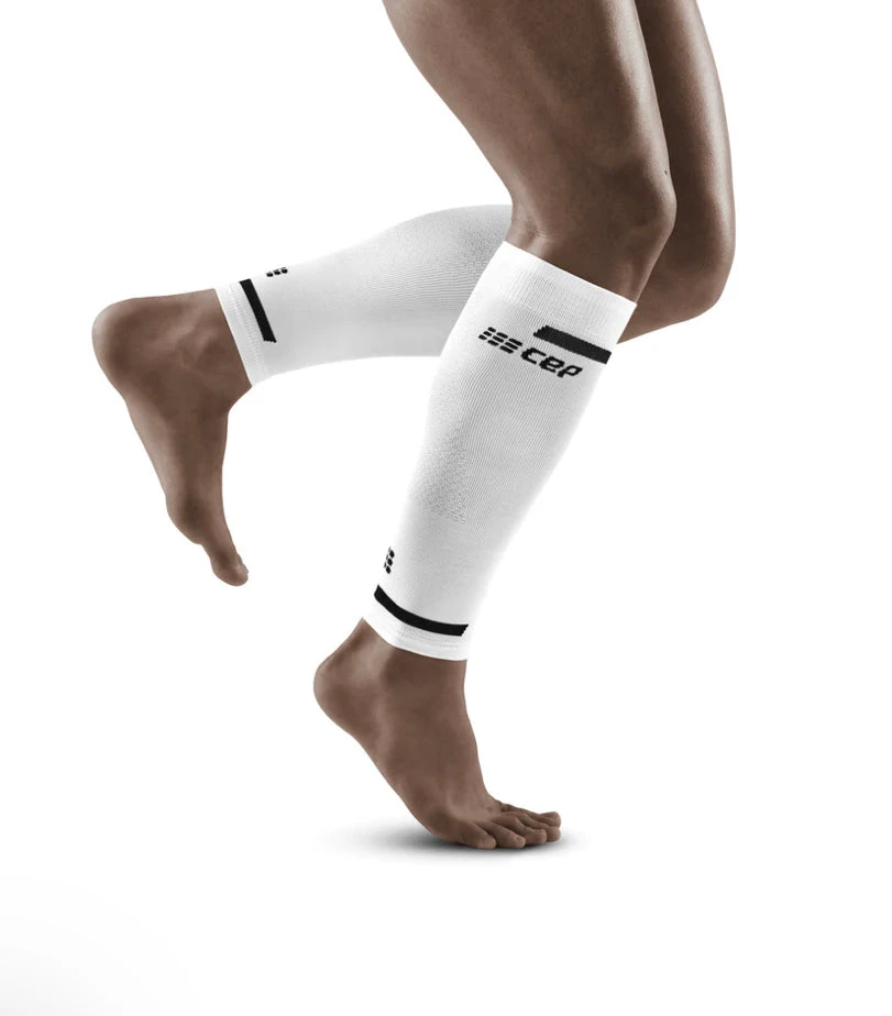 CEP Men's Run 4.0 Compression Calf Sleeve (White) 1 CEP Men's Run 4.0 Compression Calf Sleeve (White)