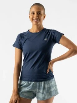 Women's Ice Perf Tee SS (Dress Blue)