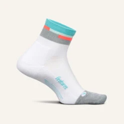 Feetures Elite Light Cushion Quarter (Aquatic White)