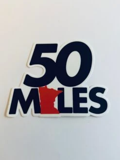 Minnesota 50 Miles Sticker