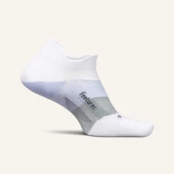 Feetures Elite Ultra Light Cushion No Show Tab (White Lilatech)