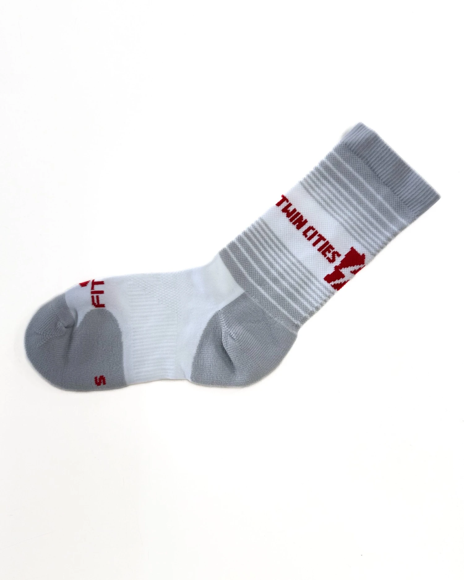 TCRC Custom Crew Socks (Grey/Red) 3 TCRC Custom Crew Socks (Grey/Red) - Image 3
