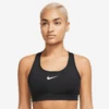 Nike Women’s Swoosh Medium Support Sports Bra (010 - Black/White)