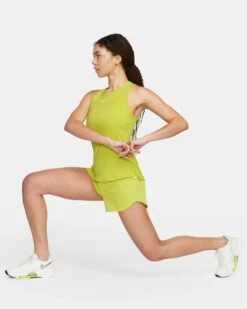 Nike Women's DRI-FIT One Luxe Tank (308 - Bright Cactus/Reflective Silver) -Shoes Fashion Store IMG 3379