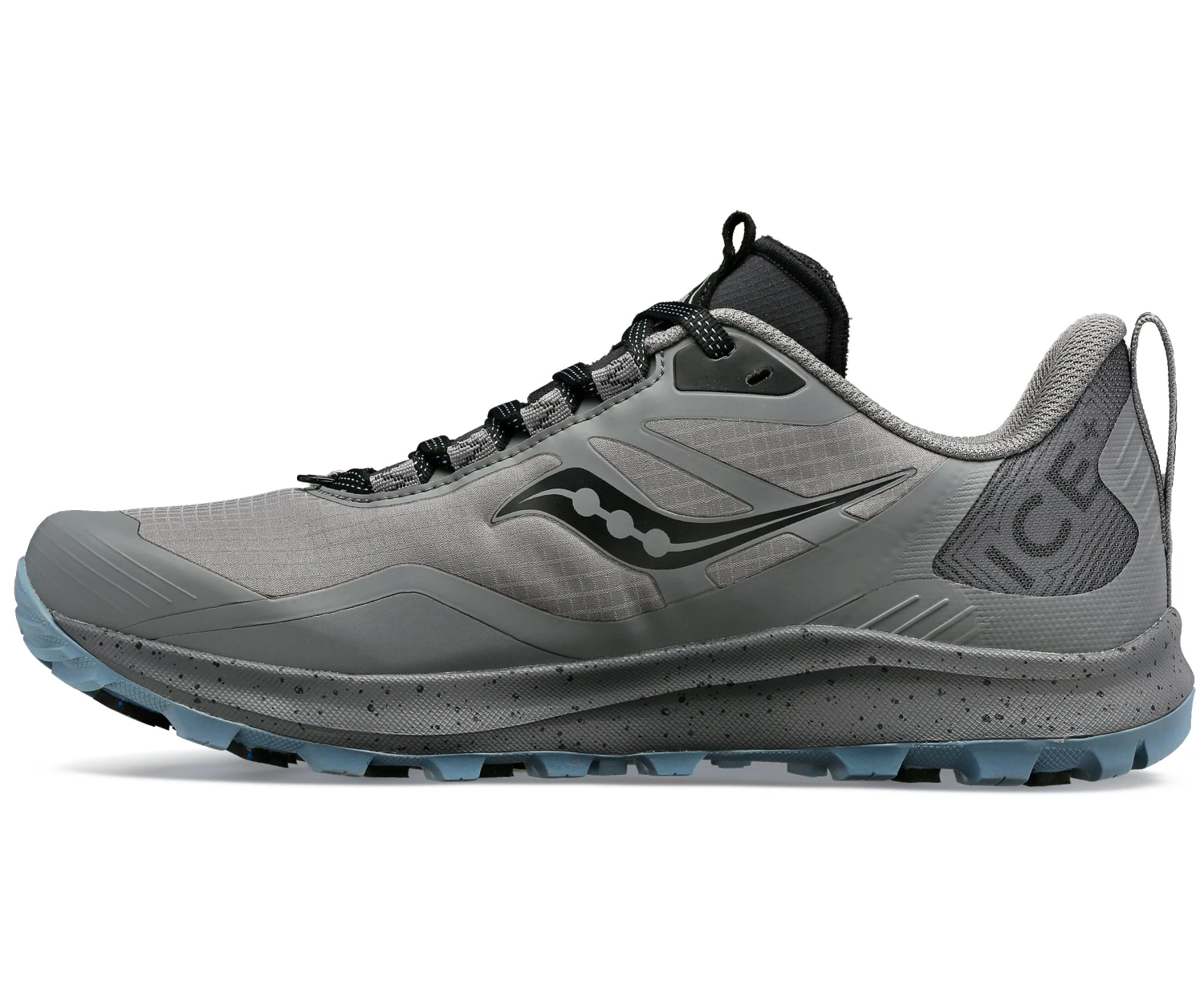 Saucony Women's Peregrine ICE+ 3 (30 - Gravel/Black) 2 Saucony Women's Peregrine ICE+ 3 (30 - Gravel/Black) - Image 2