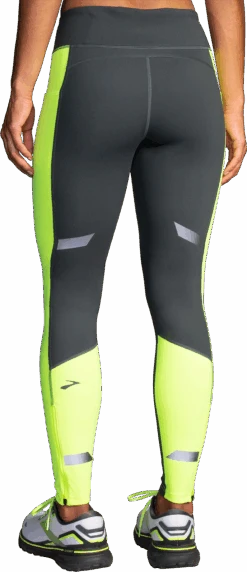 BROOKS Women’s Run Visible Thermal Tight (044 - Asphalt/Nightlife) -Shoes Fashion Store IMG 4302