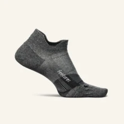Feetures Elite Ultra Light Cushion No Show Tab (Gray)