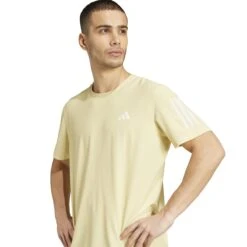 ADIDAS Men's OTR Base Tee (Powder Yellow) -Shoes Fashion Store JC9791 5 APPAREL On Model Detail View 1 white