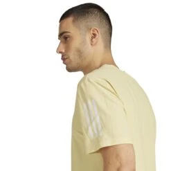 ADIDAS Men's OTR Base Tee (Powder Yellow) -Shoes Fashion Store JC9791 6 APPAREL On Model Detail View 2 white