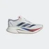 ADIDAS Men’s Adizero Boston 12 (Core White/Dark Blue/Pure Ruby)