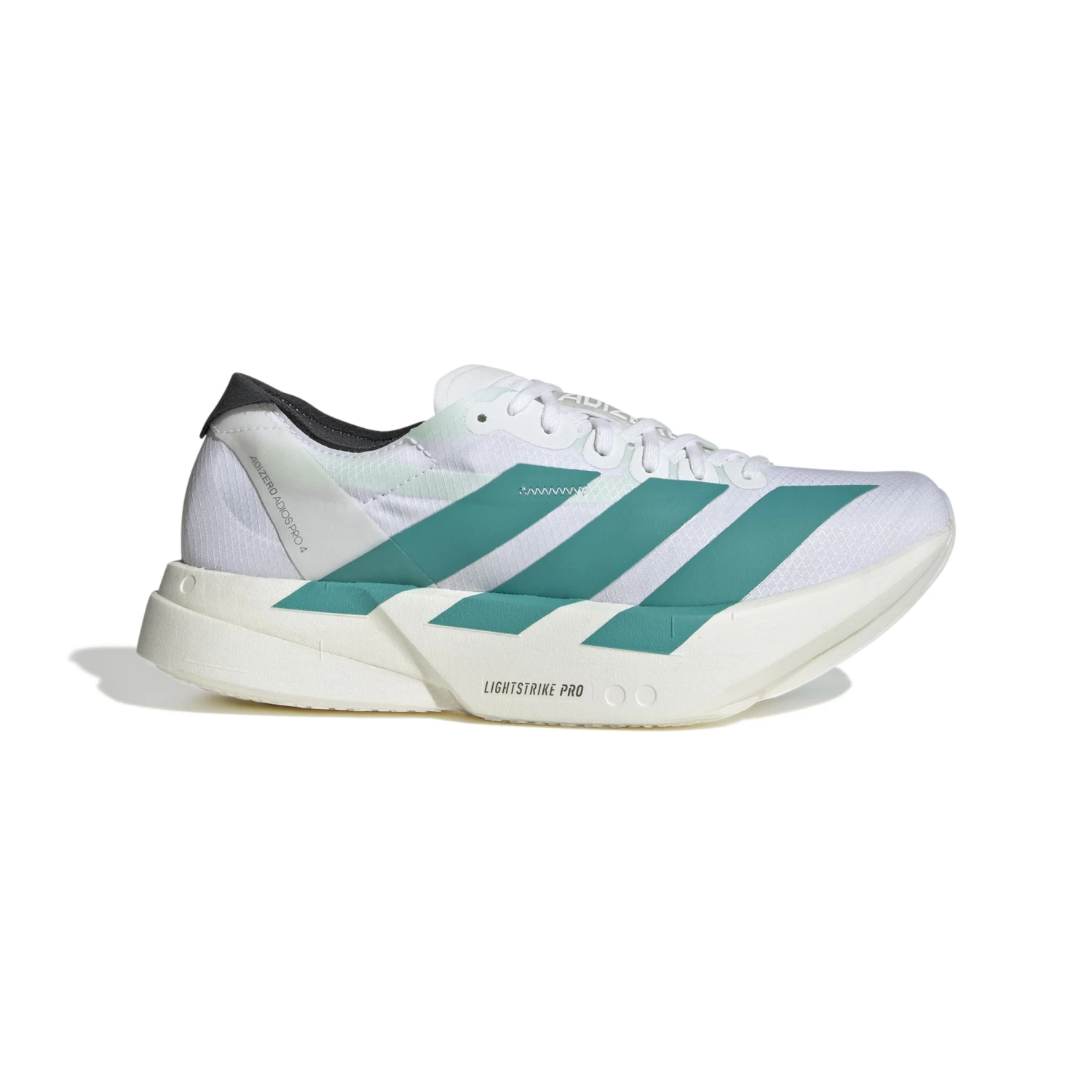 ADIDAS Women's Adizero Adios Pro 4 (FTWWHT/PURTEA/CARBON) 1 ADIDAS Women's Adizero Adios Pro 4 (FTWWHT/PURTEA/CARBON)