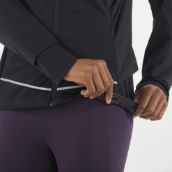 Salomon Women's Light Shell Jacket (Deep Black) -Shoes Fashion Store LC2155200 6 MOD lightshelljkt deepblack siliconebas w