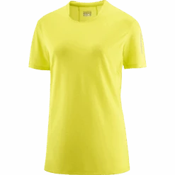 Salomon Women's Shortney Short Sleeve T-Shirt (Sulphur Spring)