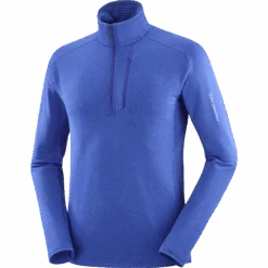Salomon Men's Essential Lightwarm Half-Zip (Surf The Web)