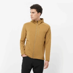 Salomon Men's Essential Lightwarm Hoodie (Antique Bronze) -Shoes Fashion Store LC2282600 0 MOD essentialltwarmhoodie antiquebronze outdoor m