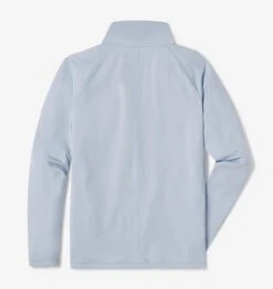 Men's Interlock Quarter Zip (Sky Blue) -Shoes Fashion Store LUXBREAK HALF ZIP PULLOVER SKY BLUE 2