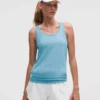 Lululemon Women's Swiftly Tech Racerback Tank Top 2.0 *Hip Length (Washed Blue/Washed Blue)