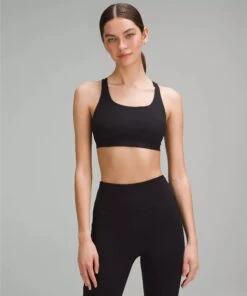 Lululemon Women's Energy Bra Medium Support, B–D Cups (Black)