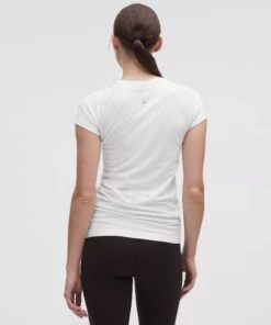 Lululemon Women's Swiftly Tech Short-Sleeve Shirt 2.0 *Hip Length (White) 7 Lululemon Women's Swiftly Tech Short-Sleeve Shirt 2.0 *Hip Length (White) -Shoes Fashion Store LW3DFNS 012826 3