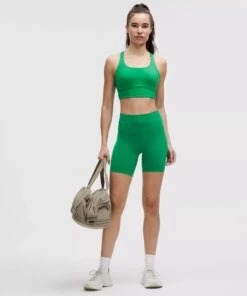 Lululemon Women's Wunder Train High-Rise Short 6" (Raceway Green) -Shoes Fashion Store LW7BESS 062468 2