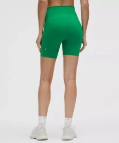 Lululemon Women's Wunder Train High-Rise Short 6" (Raceway Green) -Shoes Fashion Store LW7BESS 062468 3