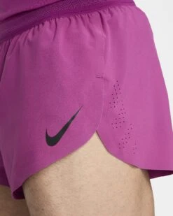 Nike Men's Aeroswift Dri-FIT ADV 2" Brief-Lined Running Shorts (518 - Hot Fuchsia/Black) -Shoes Fashion Store M NK DFADV AROSWFT 2INBF SHORT 2