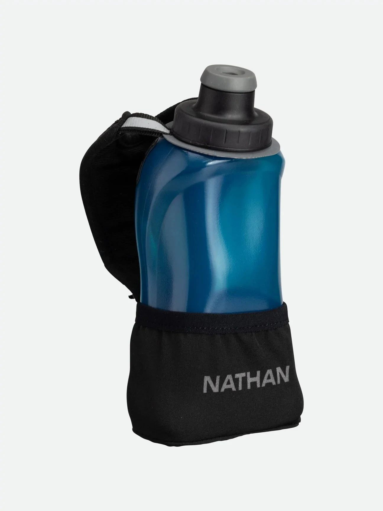 Nathan QuickSqueeze Lite 12oz Handheld (Black/Marine Blue) 1 Nathan QuickSqueeze Lite 12oz Handheld (Black/Marine Blue)