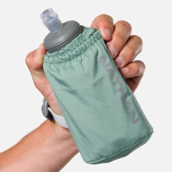 Nathan Pinnacle Soft Flask Handheld 18oz (Sage Green/Reflective Silver) -Shoes Fashion Store NS70700 50213 Pinnacle 18ozSoftFlask onBody 1 1000x 774914e9 0bc9 49ca a933 4577b7b13081