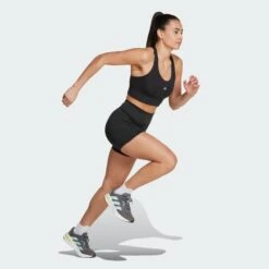 ADIDAS Women's OTR Short Leggings (Black) -Shoes Fashion Store Own the Run Short Leggings Black IS9919 25 model