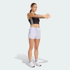 ADIDAS Women's OTR Base Shorts (Violet Tone) 7 ADIDAS Women's OTR Base Shorts (Violet Tone) -Shoes Fashion Store Own the Run Shorts Purple JC7224 25 model