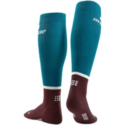 CEP Women's Run Tall Socks 4.0 (Petrol/Dark Red) -Shoes Fashion Store Run Socks 4 0 petrol dark red WP209R W back sock 4 1080x 8d434aab 5bf4 409b 93ef f9b6aa798153