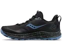 Saucony Women's Peregrine ICE+ 3 (10 - Black/Summit) -Shoes Fashion Store S10791 10 2