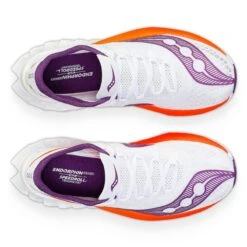 Saucony Women's Endorphin Pro 4 (129 - White/Violet) -Shoes Fashion Store S10939 129 5