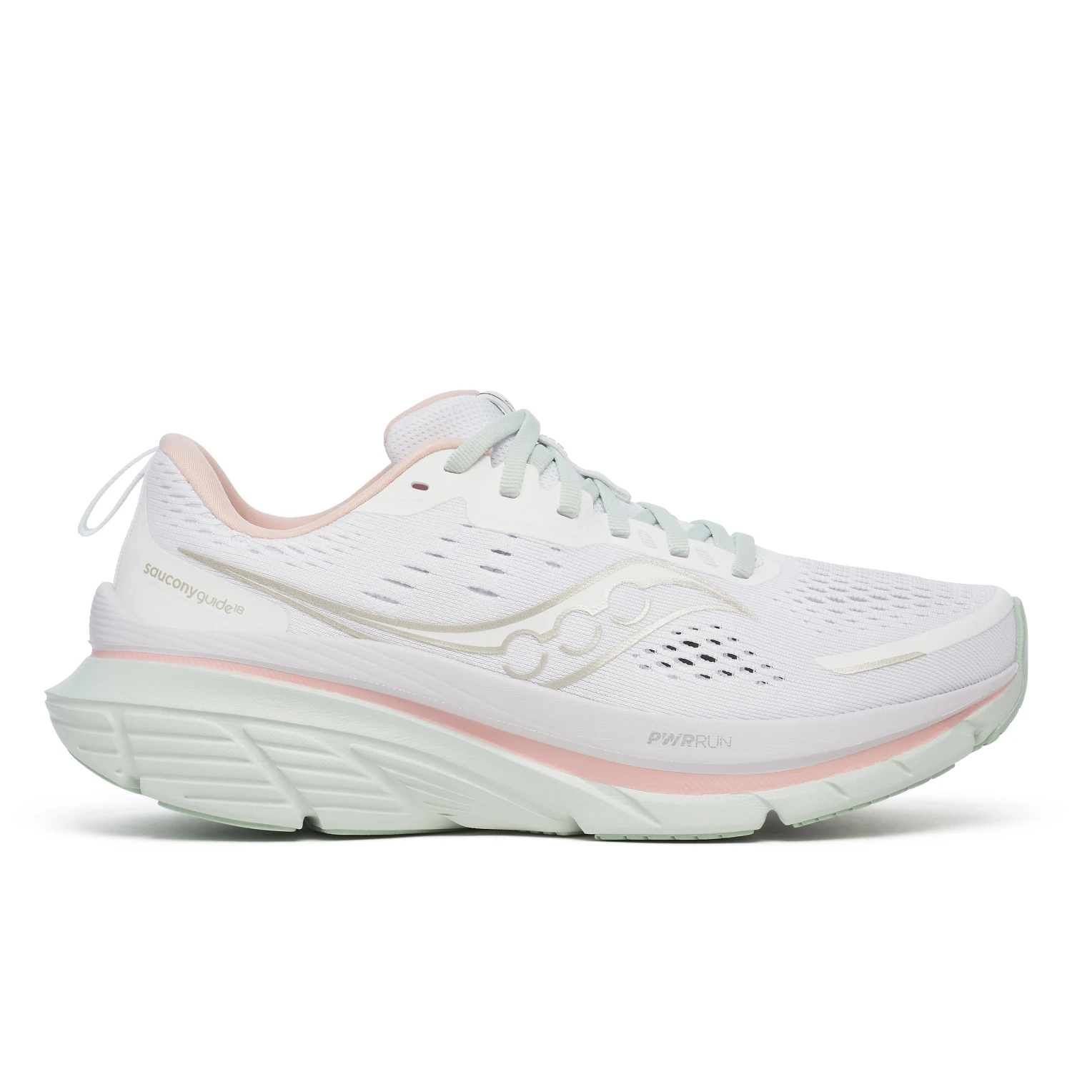 Saucony Women's Guide 18 (220 - White/Mist) 1 Saucony Women's Guide 18 (220 - White/Mist)