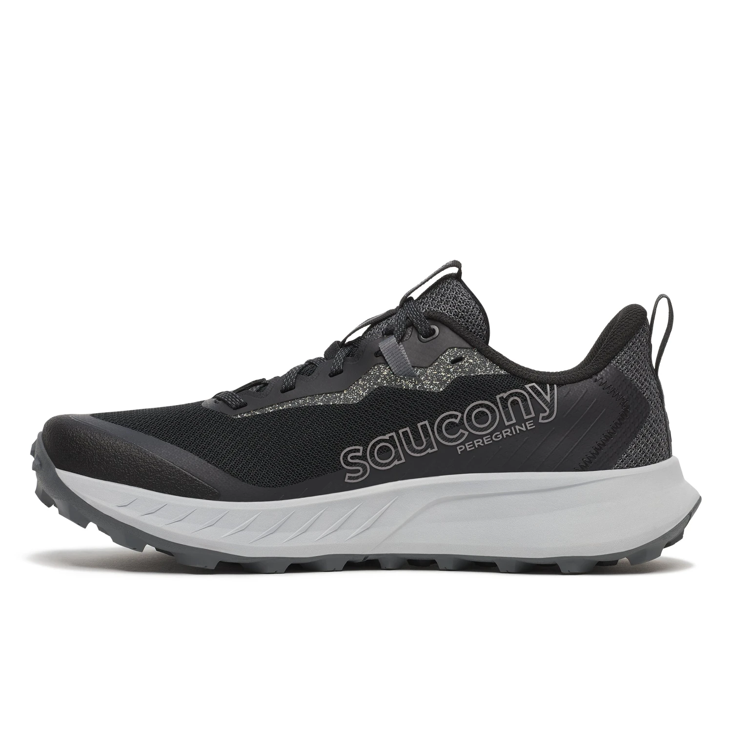 Saucony Men's Peregrine 15 (100 - Black/Shadow) 2 Saucony Men's Peregrine 15 (100 - Black/Shadow) - Image 2