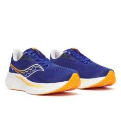 Saucony Men’s Ride 18 (163 - Azurite/Pollen) -Shoes Fashion Store S21001 163 2 1
