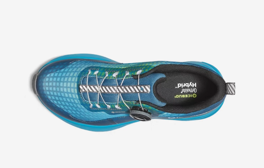 Icebug Women’s NEWRUN BUGrip GTX ( 9C - Mist Blue/Aqua) 2 Icebug Women’s NEWRUN BUGrip GTX ( 9C - Mist Blue/Aqua) - Image 2