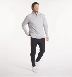 Men's Interlock Quarter Zip (Heather Gray) 13 Men's Interlock Quarter Zip (Heather Gray) -Shoes Fashion Store UNRL 2023 12 11 KB2523