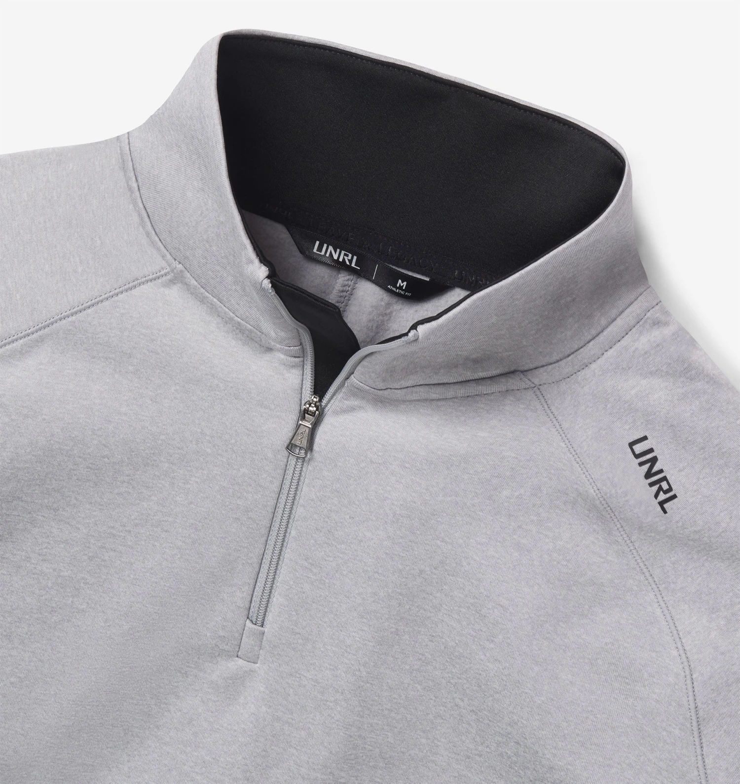 Men's Interlock Quarter Zip (Heather Gray) 4 Men's Interlock Quarter Zip (Heather Gray) - Image 4