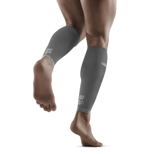 CEP Men's Ultralight Compression Calf Sleeves (Grey/Light Grey) 2 CEP Men's Ultralight Compression Calf Sleeves (Grey/Light Grey) - Image 2